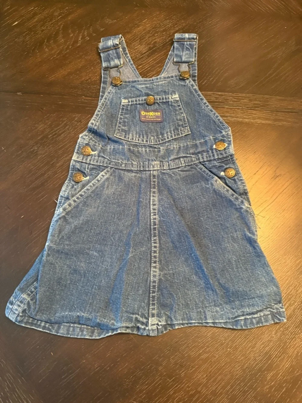 Vintage Oshkosh overall denim jumper dress 3 or 4T?